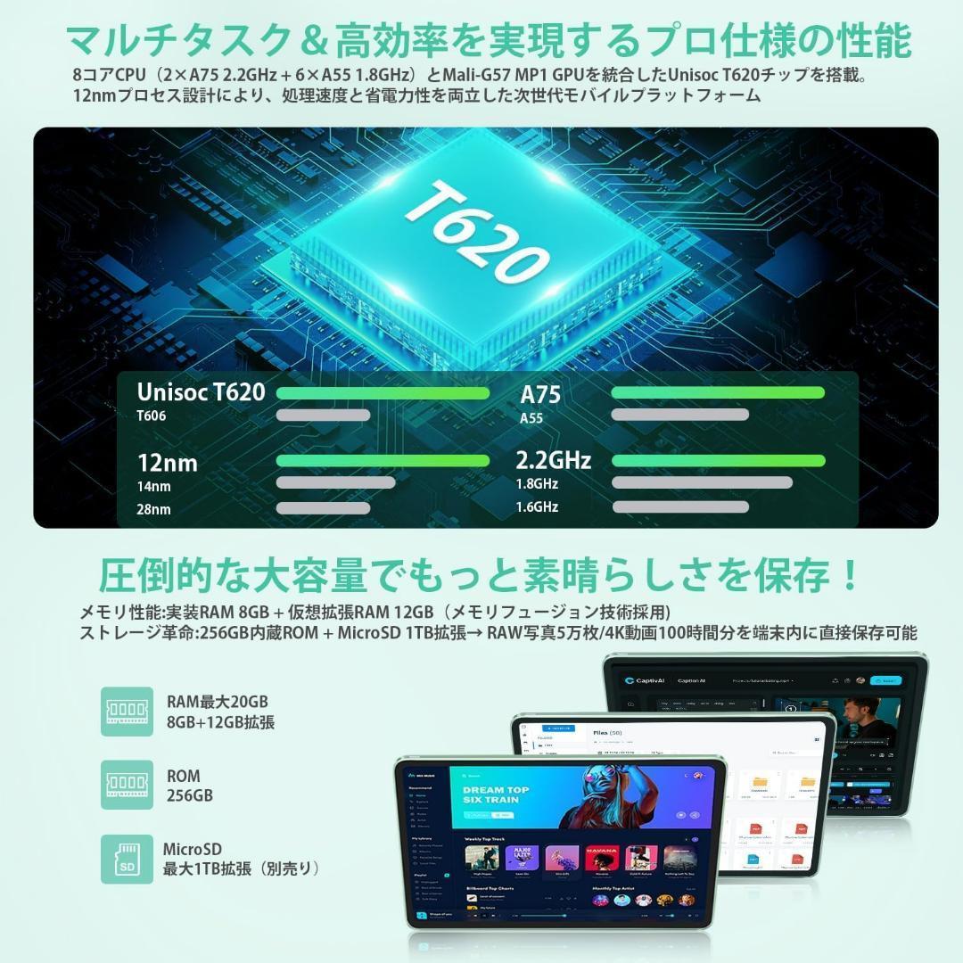 Android 15 タブレット⭕️12インチ⭕️ 20GB+256GB+1TB拡張