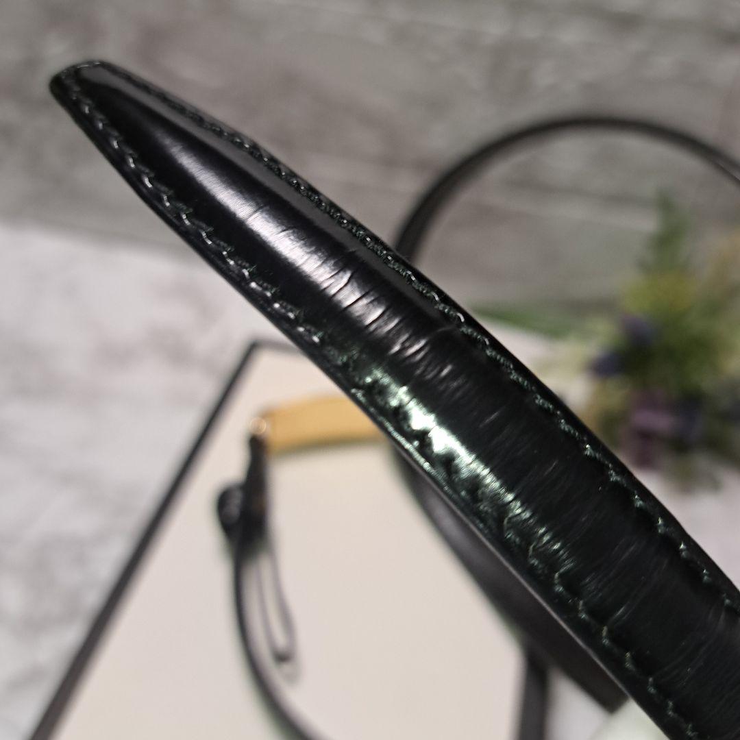 ✨️超美品✨️GUCCI グッチ ベルト ブラック レザー　 ゴールドバックル