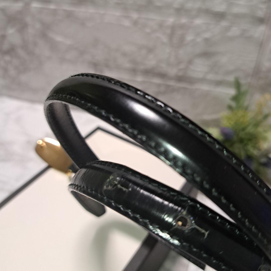 ✨️超美品✨️GUCCI グッチ ベルト ブラック レザー　 ゴールドバックル