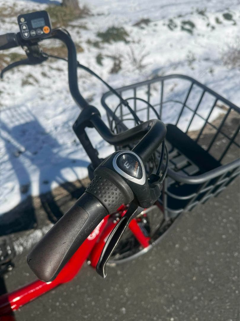 Guytto 赤 電動アシスト自転車 バスケット付き