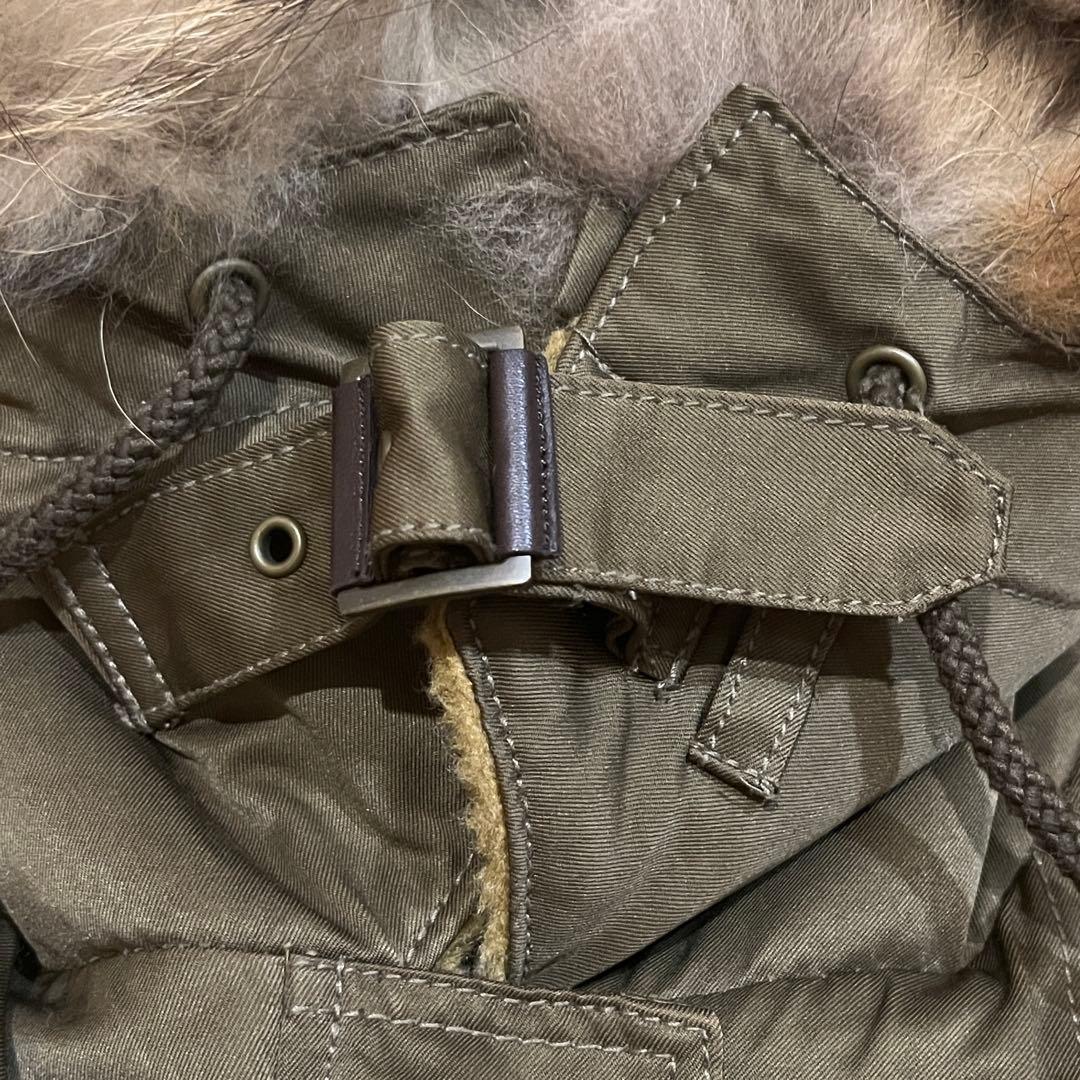 【がりっと】リアルファー ボア 極暖 モッズコート AVIREX