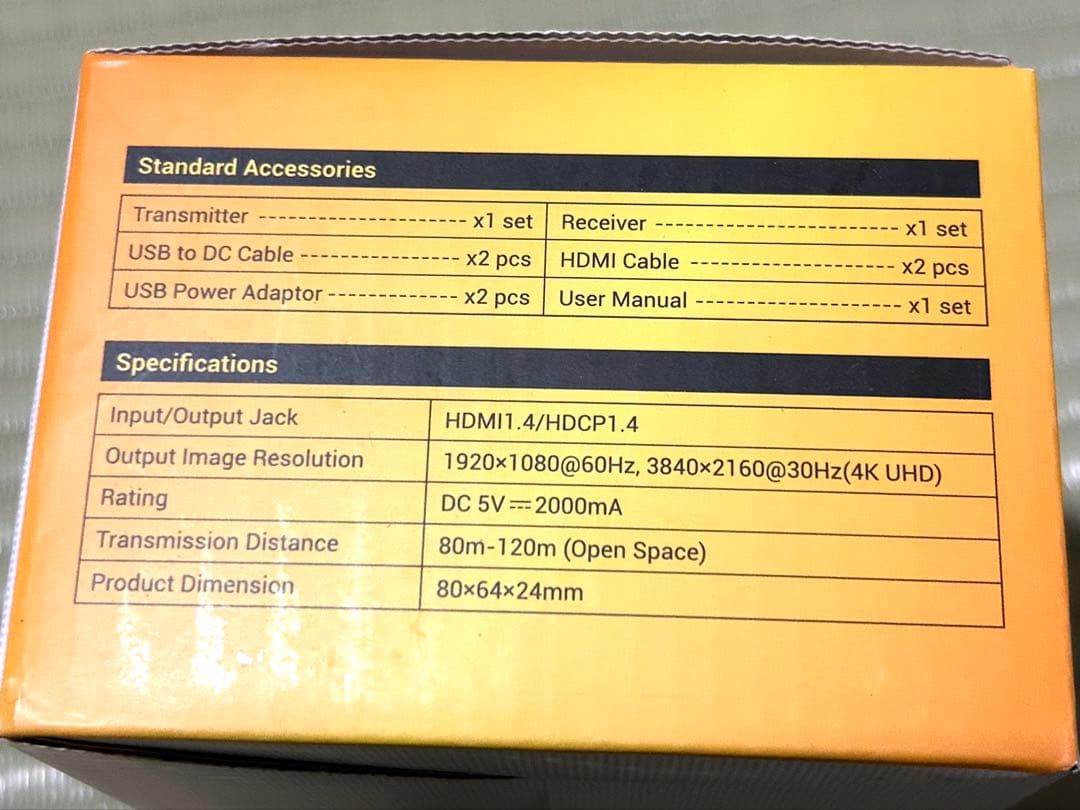 ワイヤレスHDMI送信機と受信機【4Kデコード 4K出力/プライバシー保護】