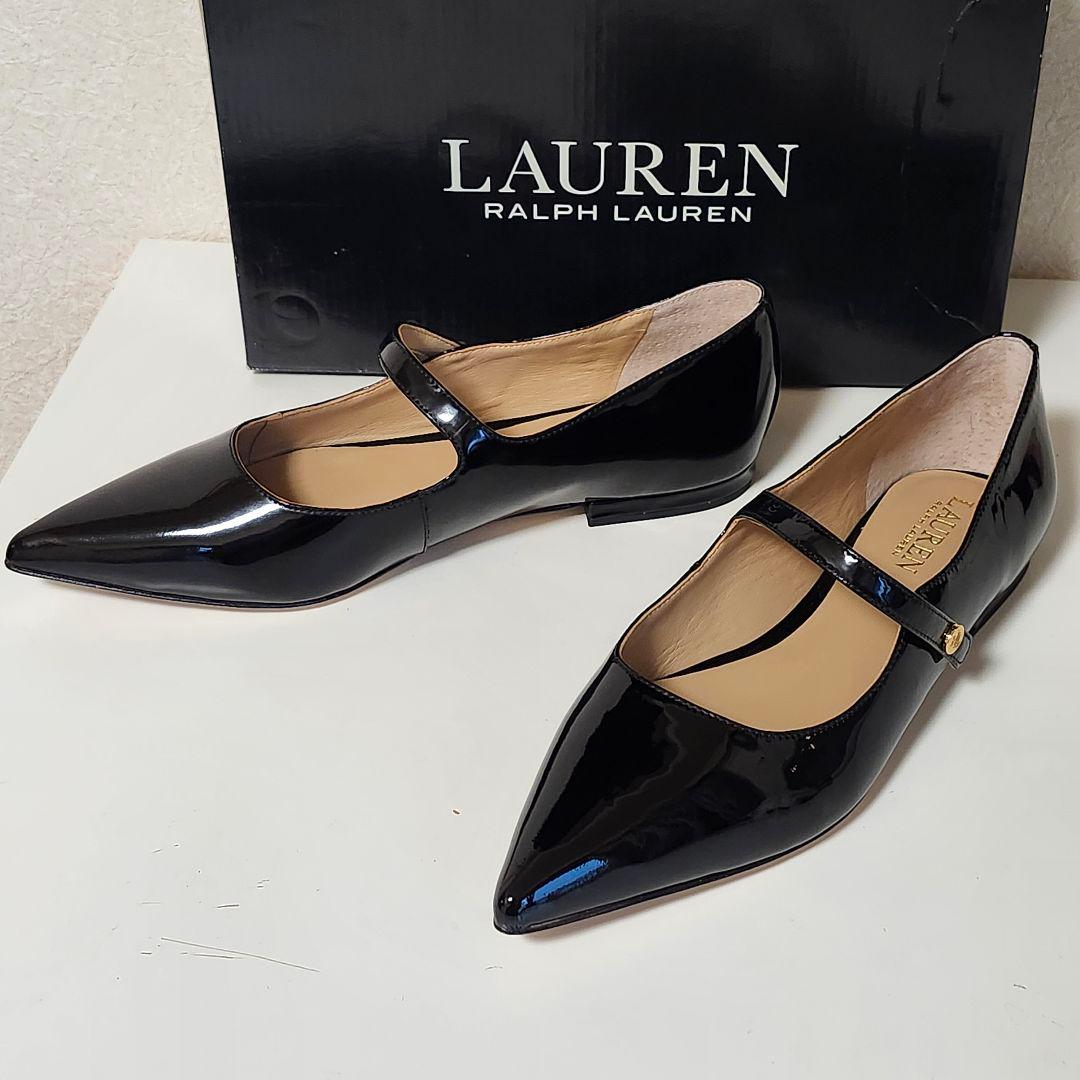 新品 LAUREN RALPH LAUREN フラットパンプス US8.5