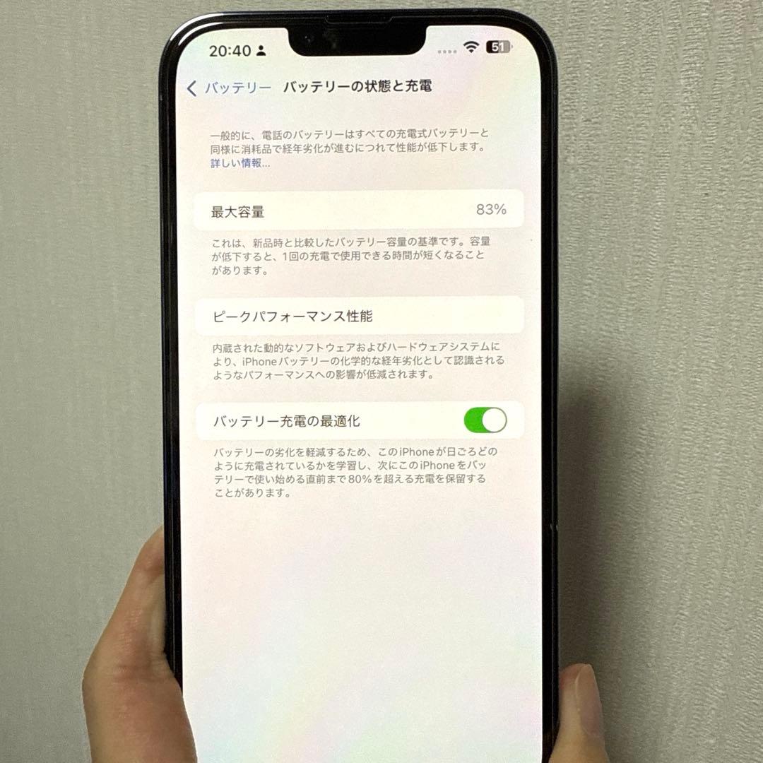 【美品】iPhone13 Pro Max 256gb 本体 シエラブルー