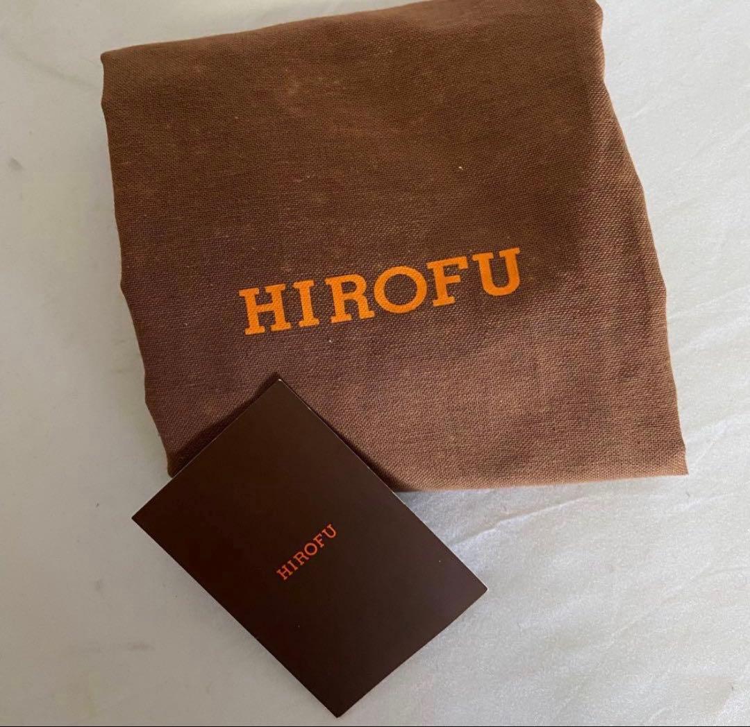 未使用に近い HIROFU ソーロ 2WAY 本革 ショルダーバッグ M 紺