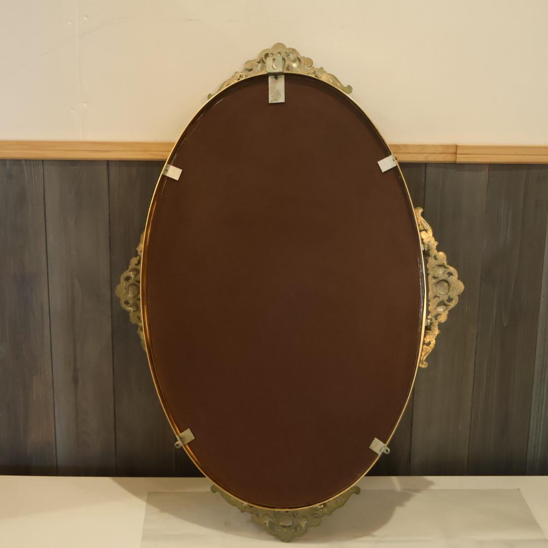 アンティーク調 ウォールミラー 壁掛け鏡 エレガント クラシカル ロココ調