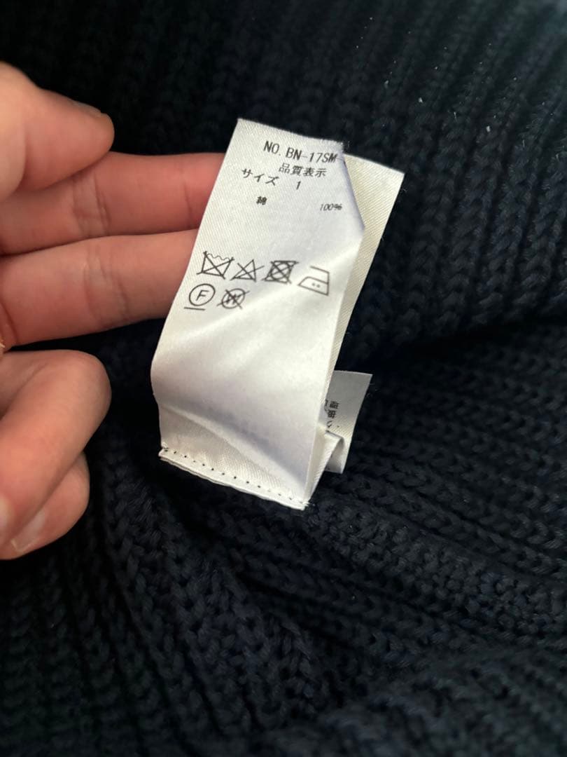 BATONER クルーネックニット　ネイビー