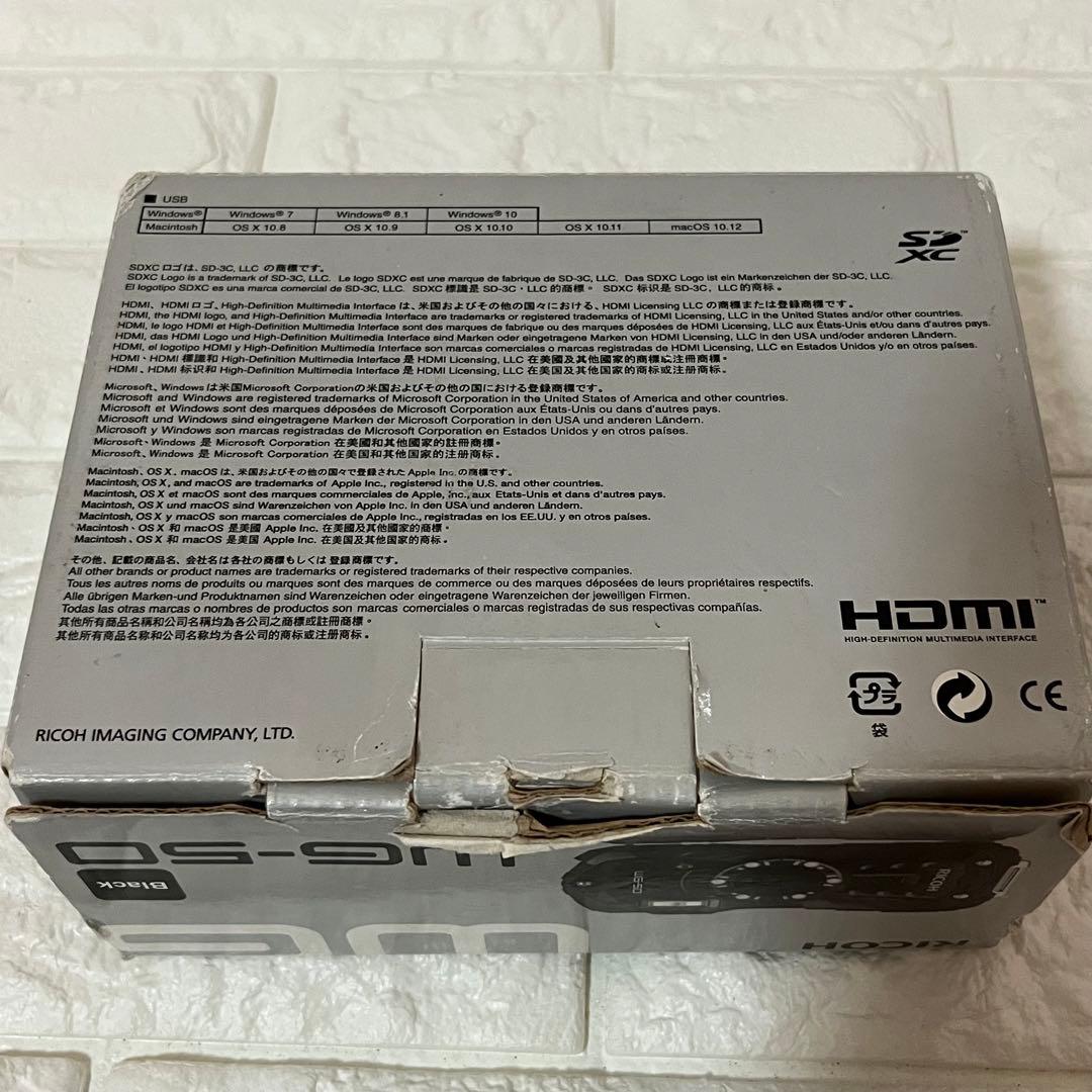 【動作良好】RICOH デジタルカメラ WG-50 ブラック