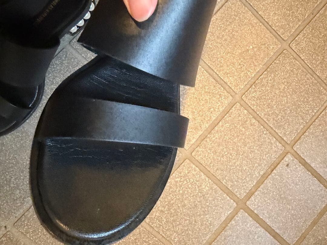 ニコラスカークウッド　パールソール　サンダル　黒　36