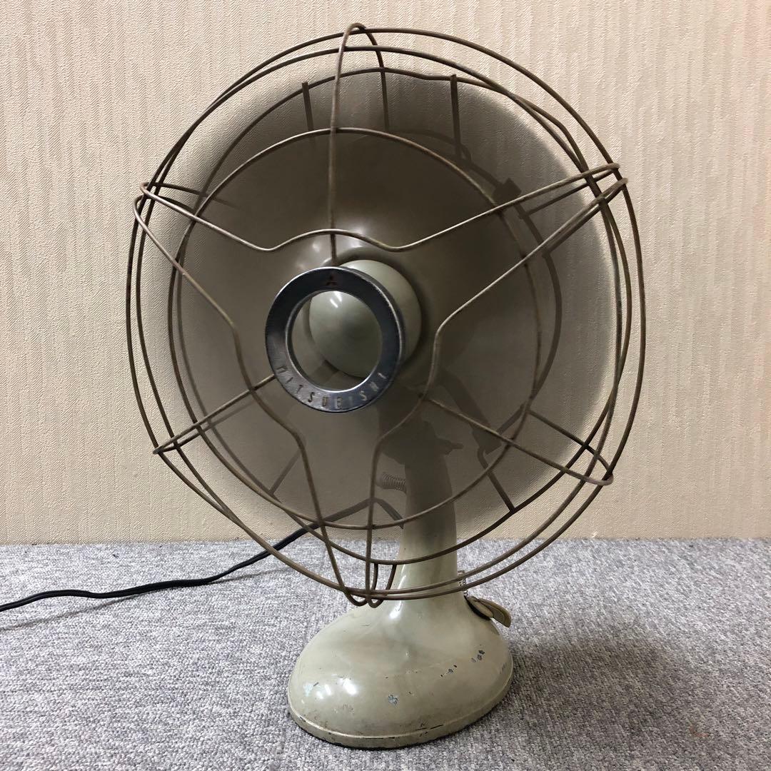 完動品 昭和レトロ 三菱 鉄羽根 3枚羽根 扇風機 羽根径30cm アンティーク