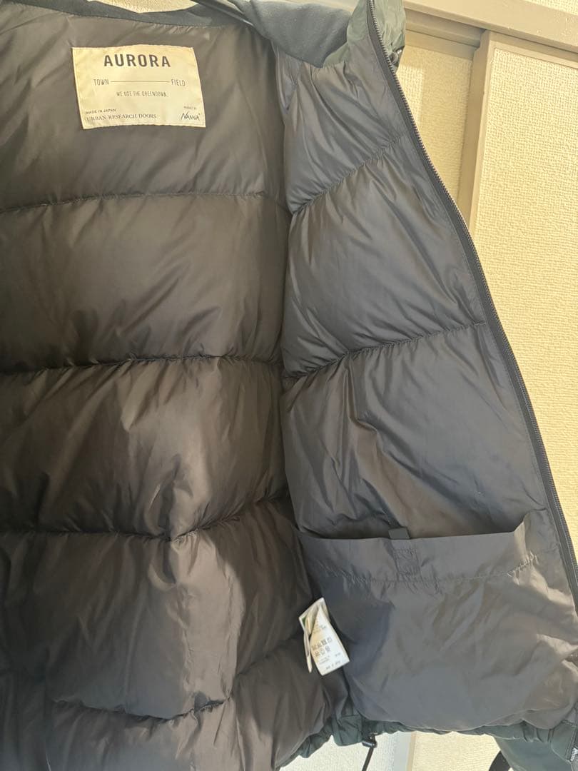 URBAN RESEARCH DOORS×NANGA　ダウン カーキ　サイズ38