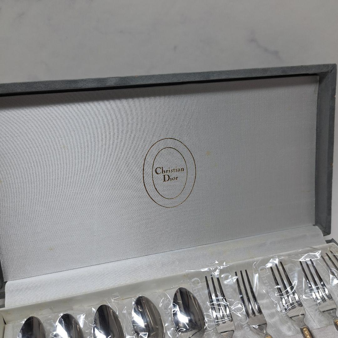 20251028　クリスチャンディオール　カトラリー　フォーク　スプーン　金彩