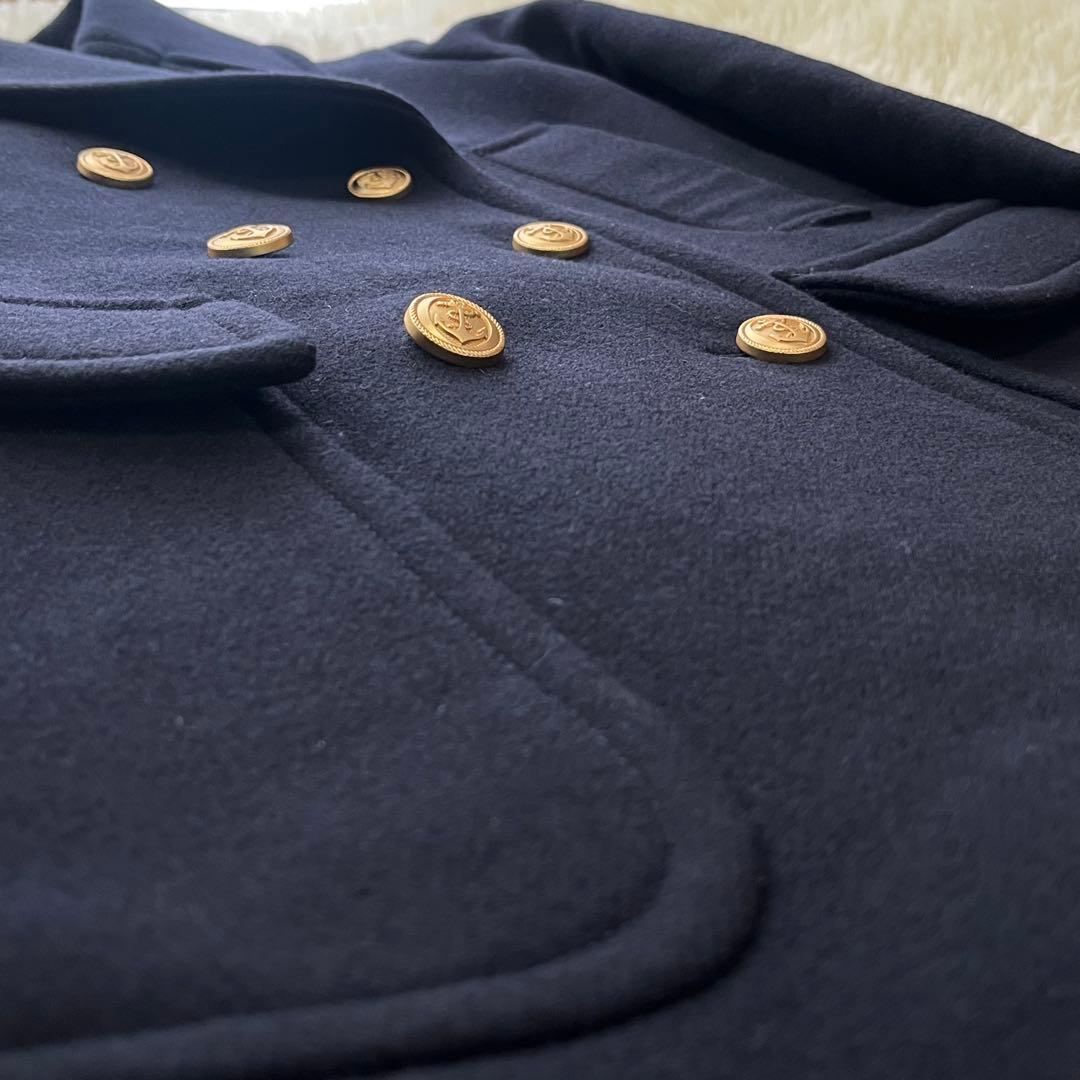 MACPHEE TOMORROWLANDピーコート ダブル 金ボタン ウール