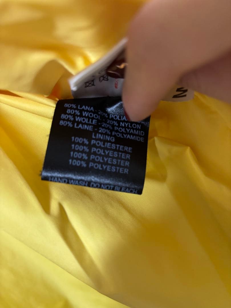 【希少】✨美品✨Bark バーク ニットダッフルコート　アウター　イエロー