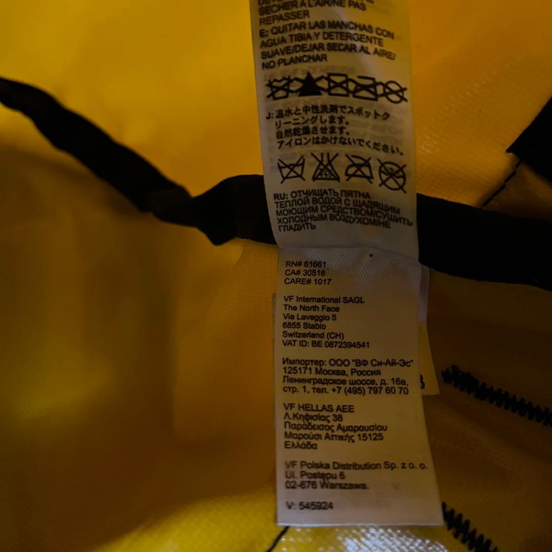 ノースフェイス　ダッフルバッグ　イエロー【送料込】