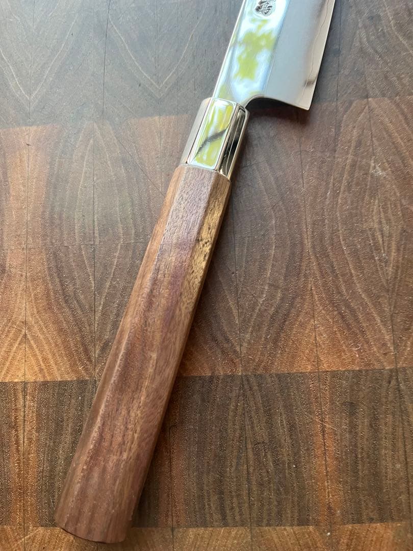 土佐打刃物 黒鳥鍛造工場 240mm 両刃 柳刃 刺身　包丁 銀三鋼 鏡面仕上