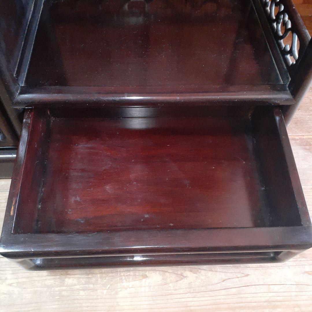 最終価格【長期保管品】茶棚 茶箪笥 昭和レトロ 古家具 飾棚 松竹模様 古民家