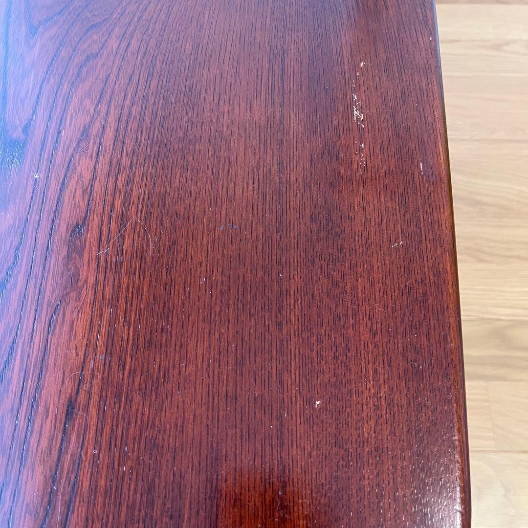 【karimoku】文机 ライティングデスク レトロ 書斎机 収納付き 木製