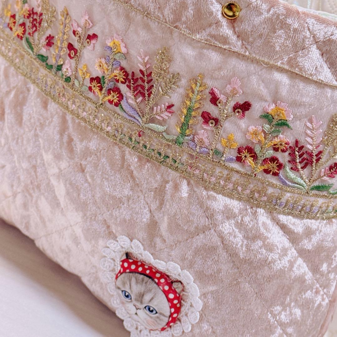 ☆*☆様 コヤンイサムチョン♡ミルクちゃんとルミちゃんのインド刺繍トートバッグ♡