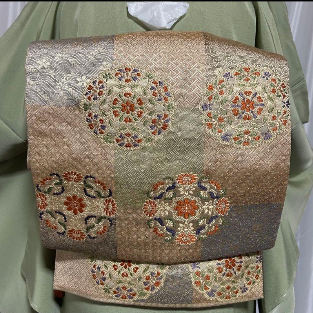 s*e様 新品　美品　袷　正絹　金彩　紋付　訪問着　フルセット　4点