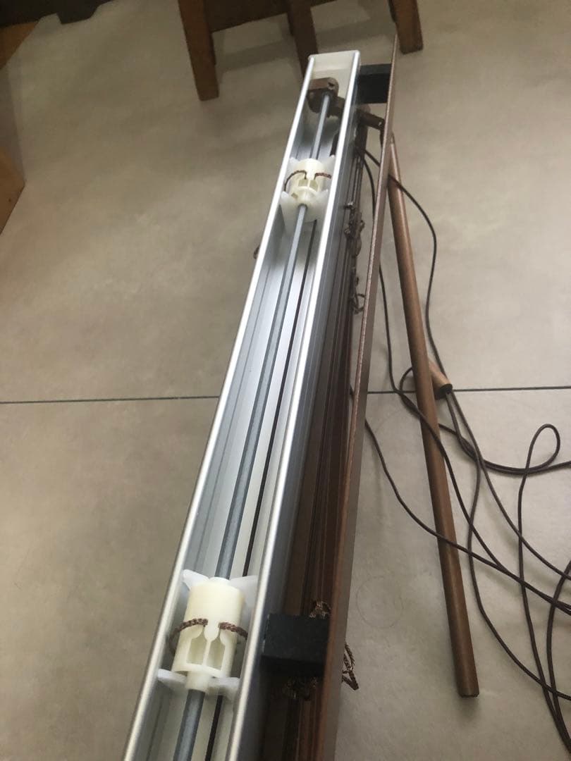 TOSO ウッドブラインド　2個セット　連窓