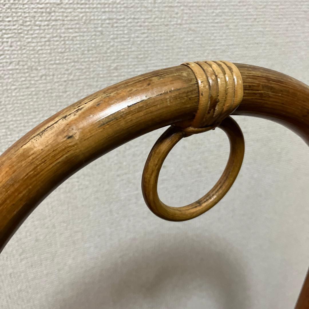 ラタン　藤家具　2段　フラワースタンド　鉢カバー