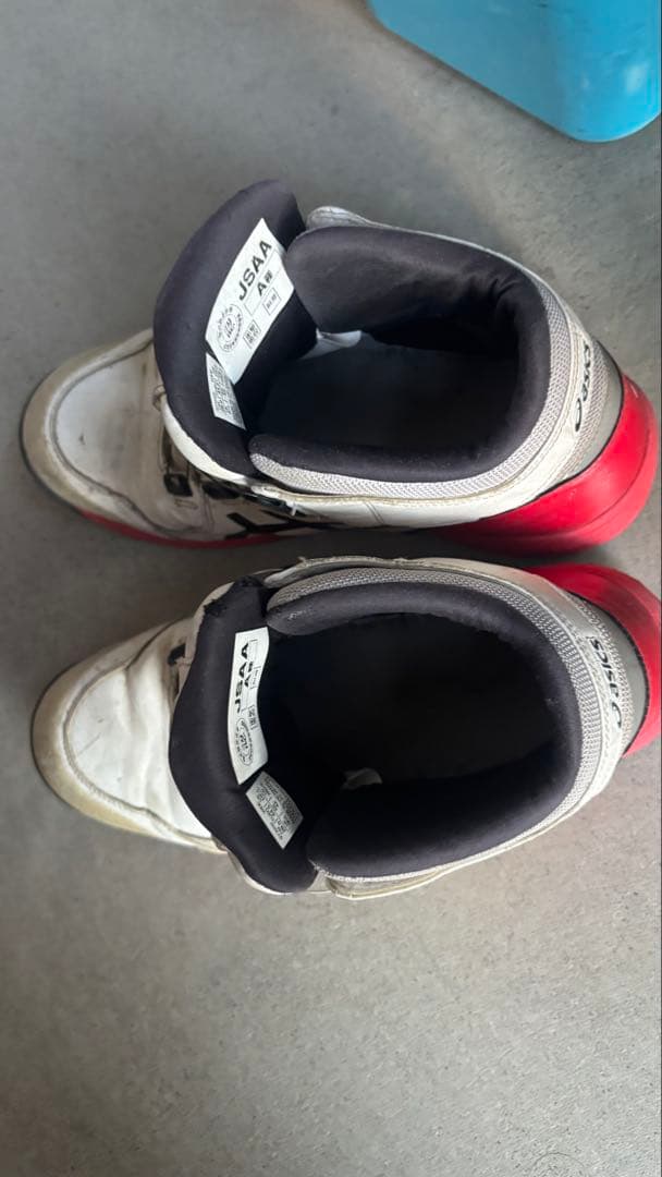 ASICS 白　ハイカット安全靴 ボアシステム