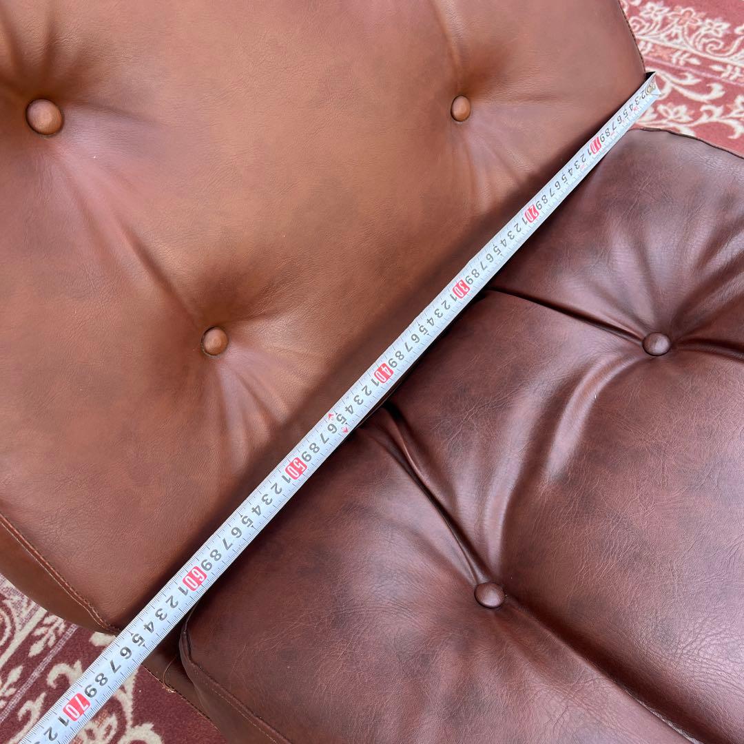 ミッドセンチュリー当時物◾️チトセ ラウンジソファー ラウンジチェア 茶ブラウン