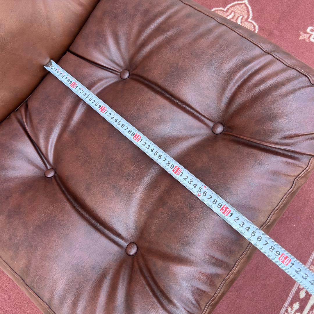 ミッドセンチュリー当時物◾️チトセ ラウンジソファー ラウンジチェア 茶ブラウン