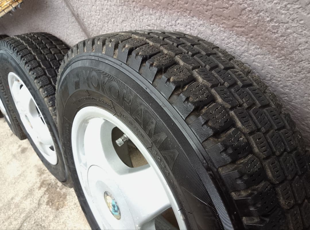 145R12 6PR LT・スタッドレスタイヤ・アルミホイール・2本のみ・1/2