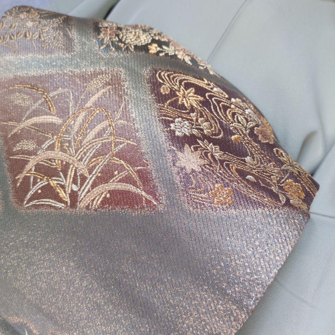 訪問着　フルセット　付け下げ　着物　正絹　刺繍　シンプル　爽やか　しつけ糸　A1