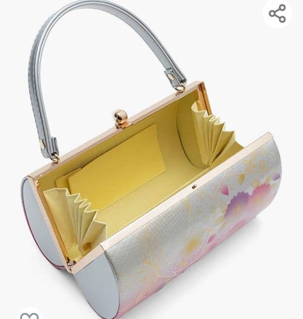 振袖用 バッグ 草履セット シルバー