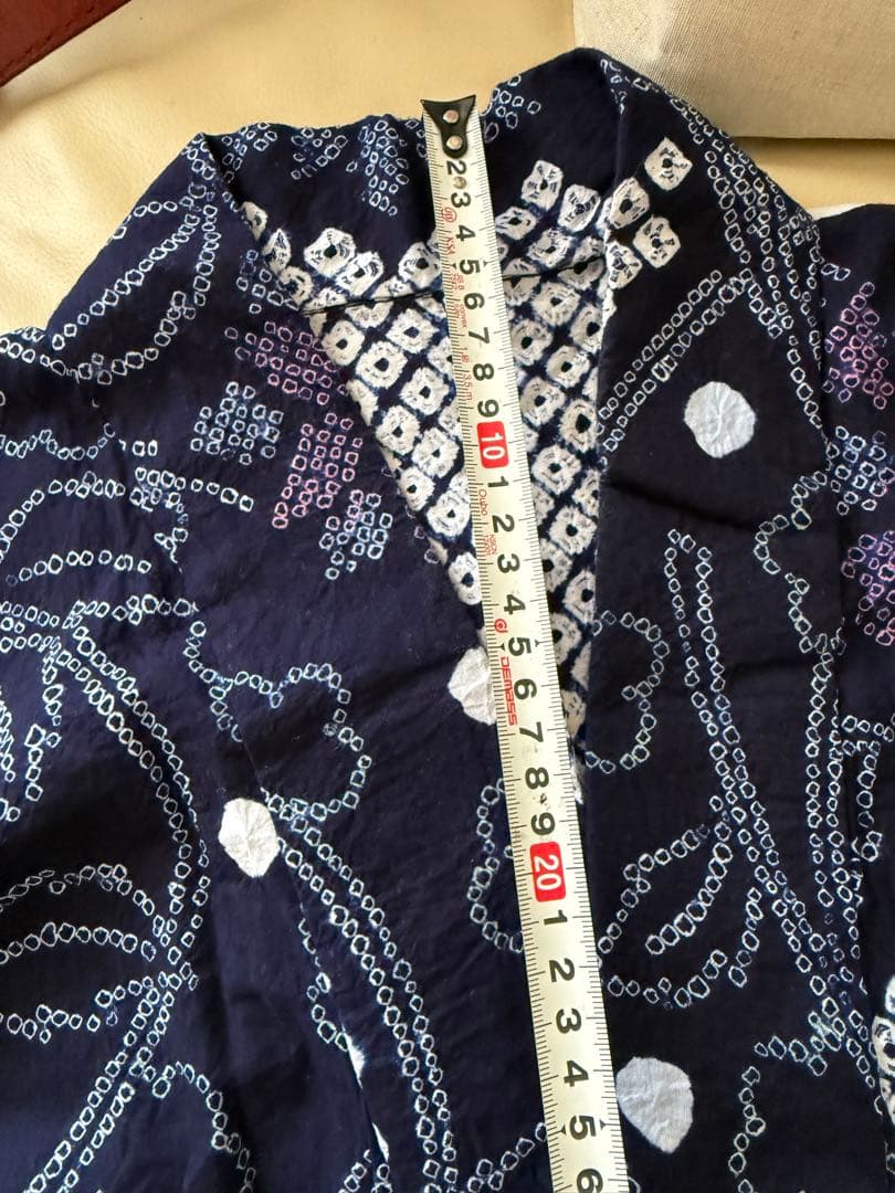 ネイビー花柄浴衣・