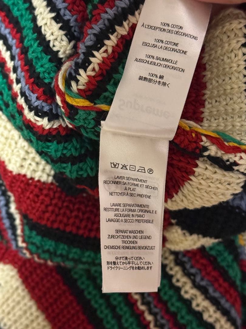 シュプリーム スモールボックス リブド セーター“マルチ Mサイズ