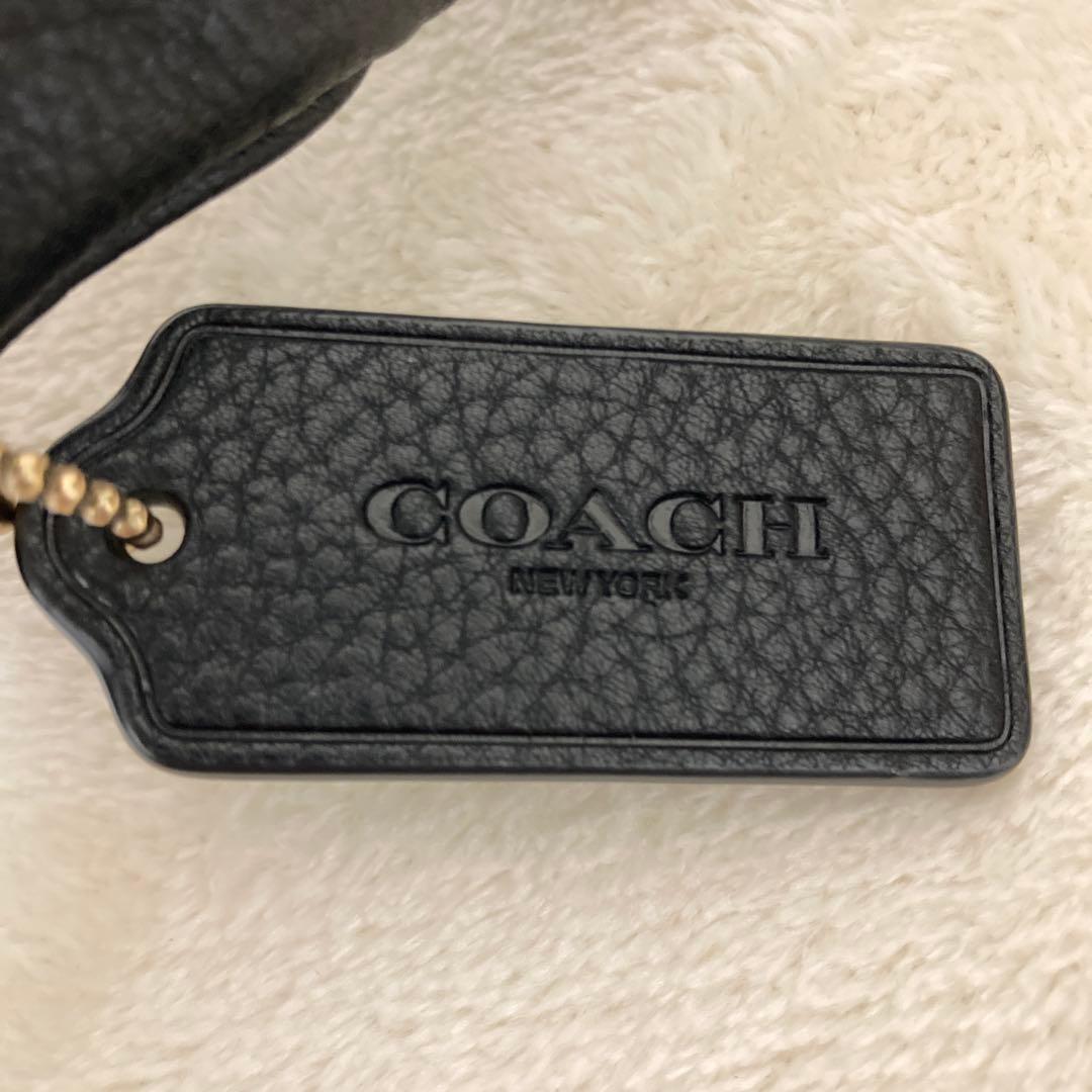 コーチ COACH 6488ブラック ボディバッグ 　ウエストバッグ 極美品