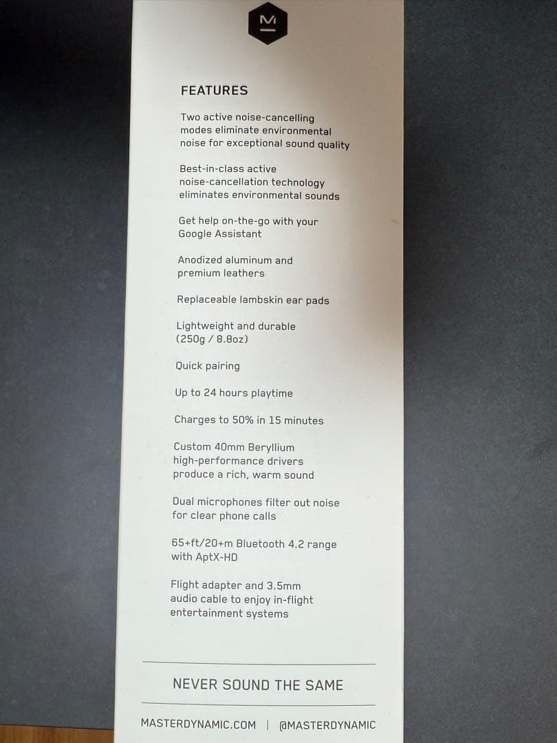 ▲master & dynamic MW65▲ワイヤレスヘッドフォン