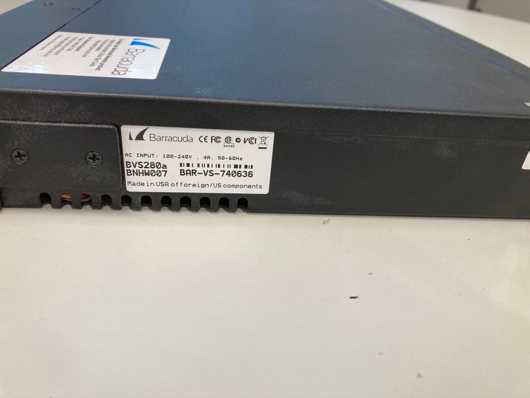 ルーター・ネットワーク機器 Barracuda BVS280 SSL-VPN