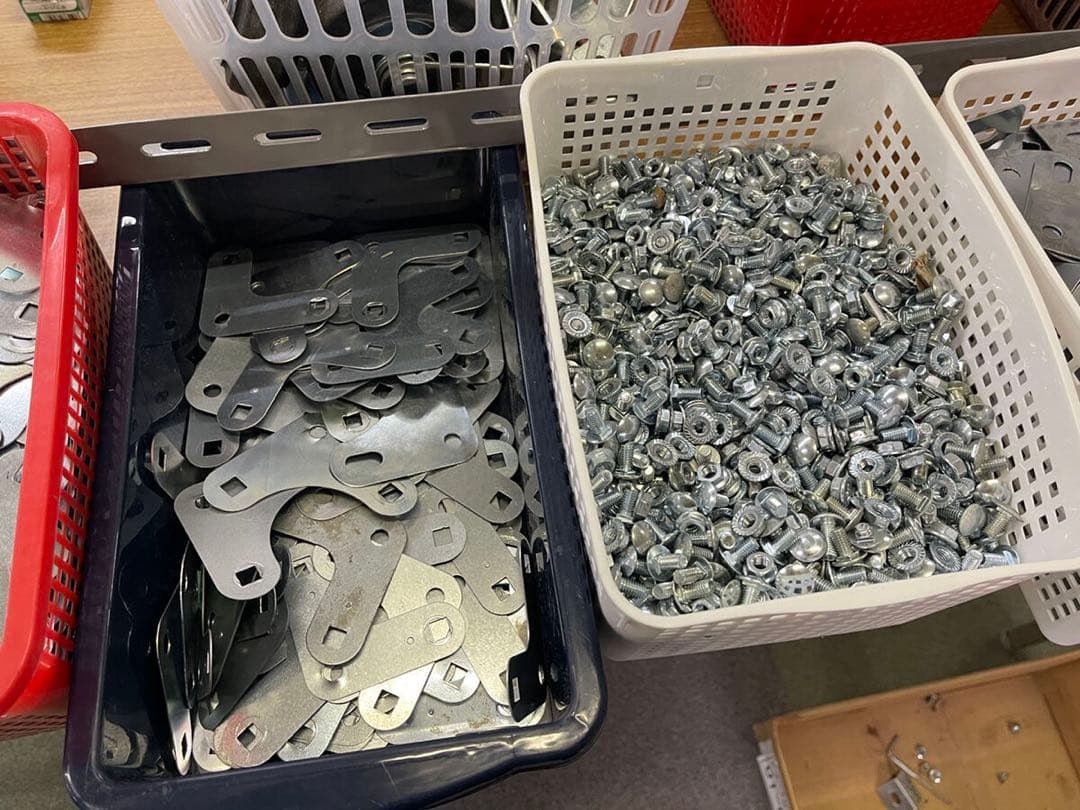 スチールラック 180×45×180cm 5段 ベージュ 10台分 引き取り限定