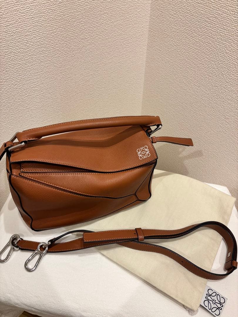 LOEWE ロエベ　パズルバッグ　スモール　タン