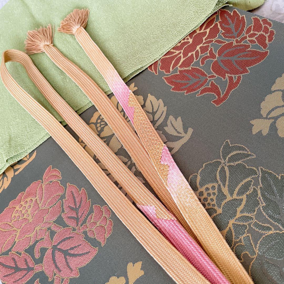 色無地　フルセット　松竹梅　吉祥二百撰　壽光織　シンプル　カジュアル　小紋　I9