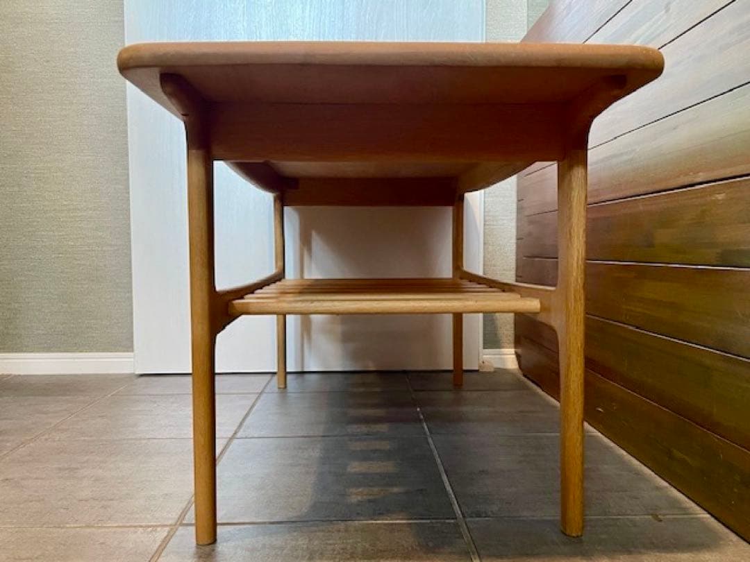 ■起立木工KIRITSU 無垢材オークリビングテーブル■天然木センターテーブル