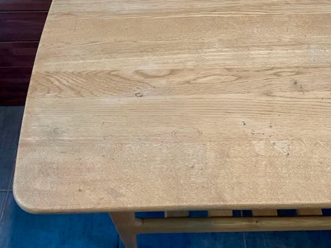 ■起立木工KIRITSU 無垢材オークリビングテーブル■天然木センターテーブル