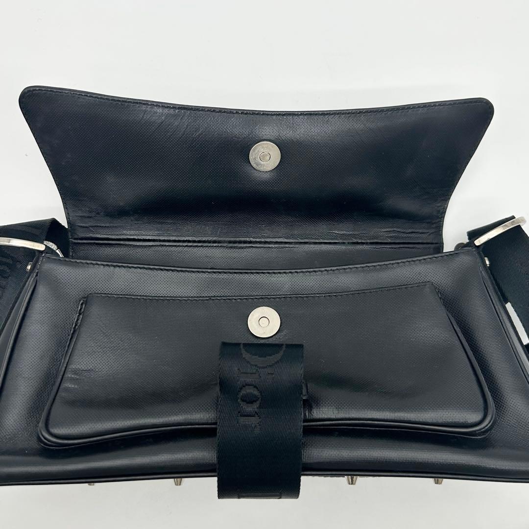 クリスチャンディオール ハードコア ショルダーバッグ ブラック　希少　レザー