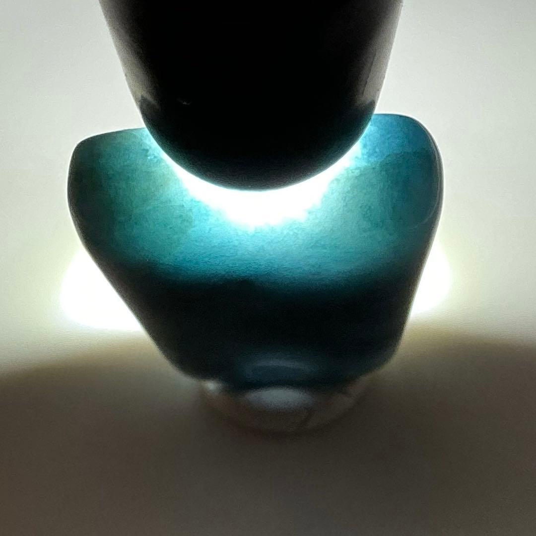 コン沢翡翠　銅鐸型ネックレストップ