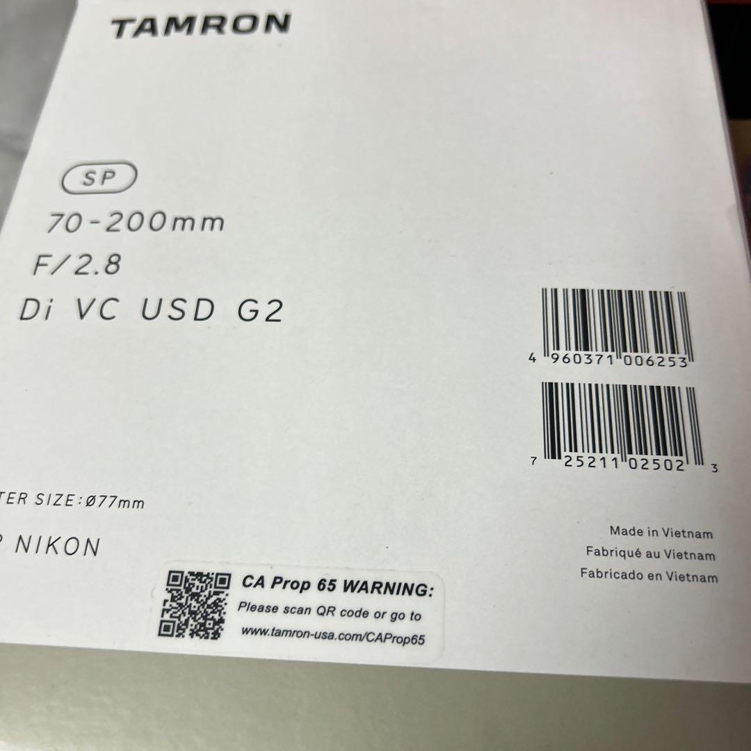 TAMRON ズームレンズ SP 70-200mm F2.8 Di VC USD