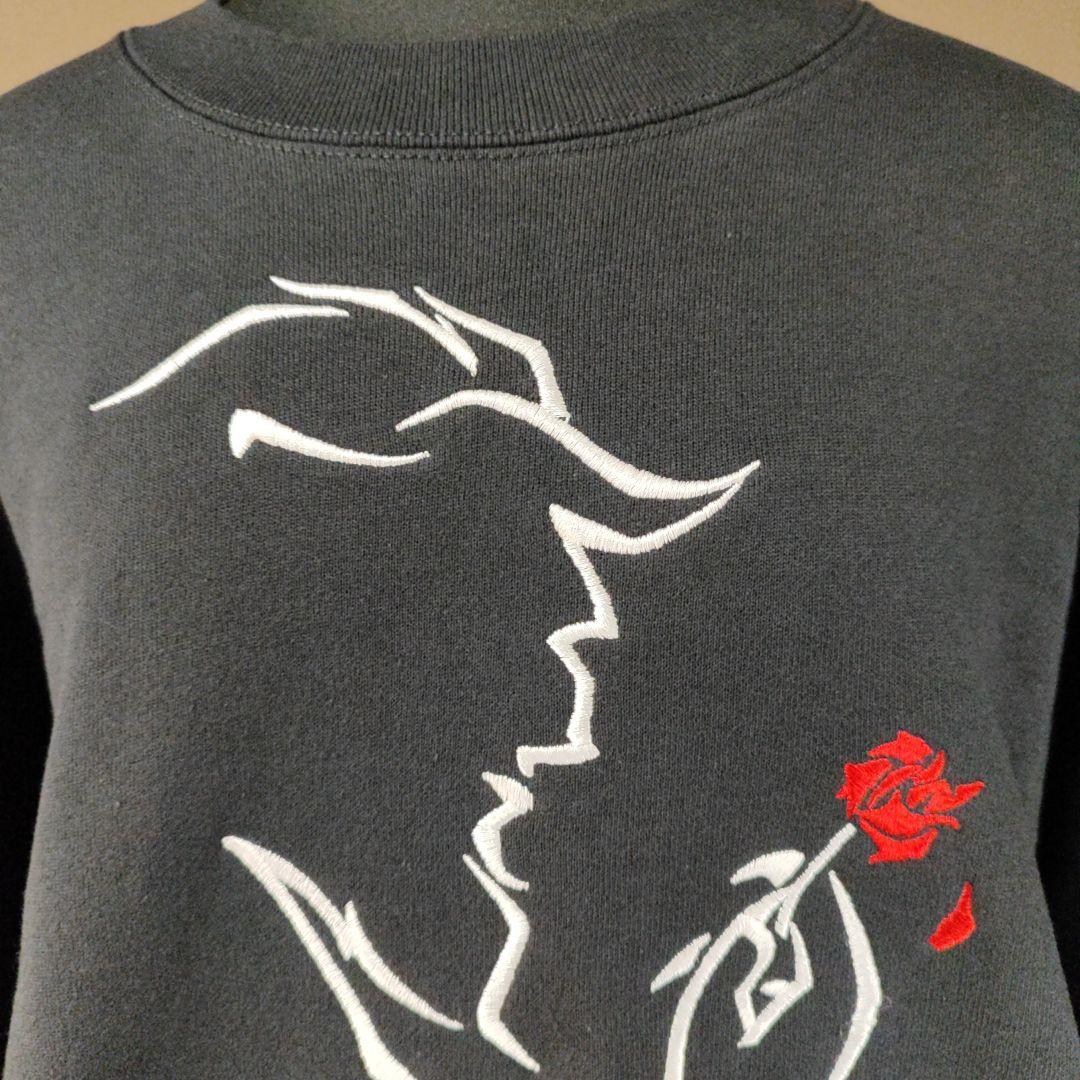 【タグ付き】90s Disney 美女と野獣 トレーナー 裏起毛