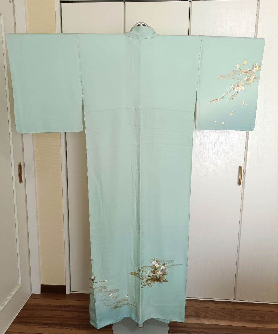 正絹訪問着（作家物）　フルセット4点　卒業式　入学式　宮参り　七五三