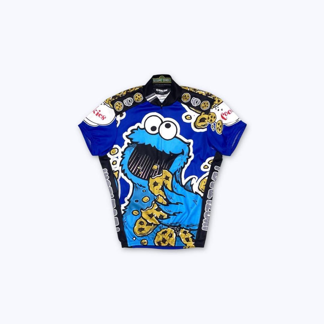 パールイズミ × セサミストリート クッキーモンスター サイクルジャージ XXS