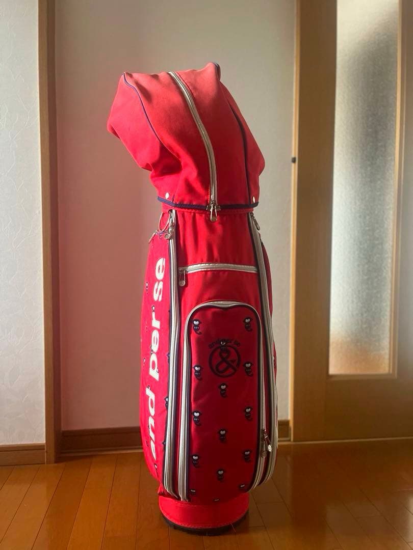 and per se ゴルフキャディバッグ レッド