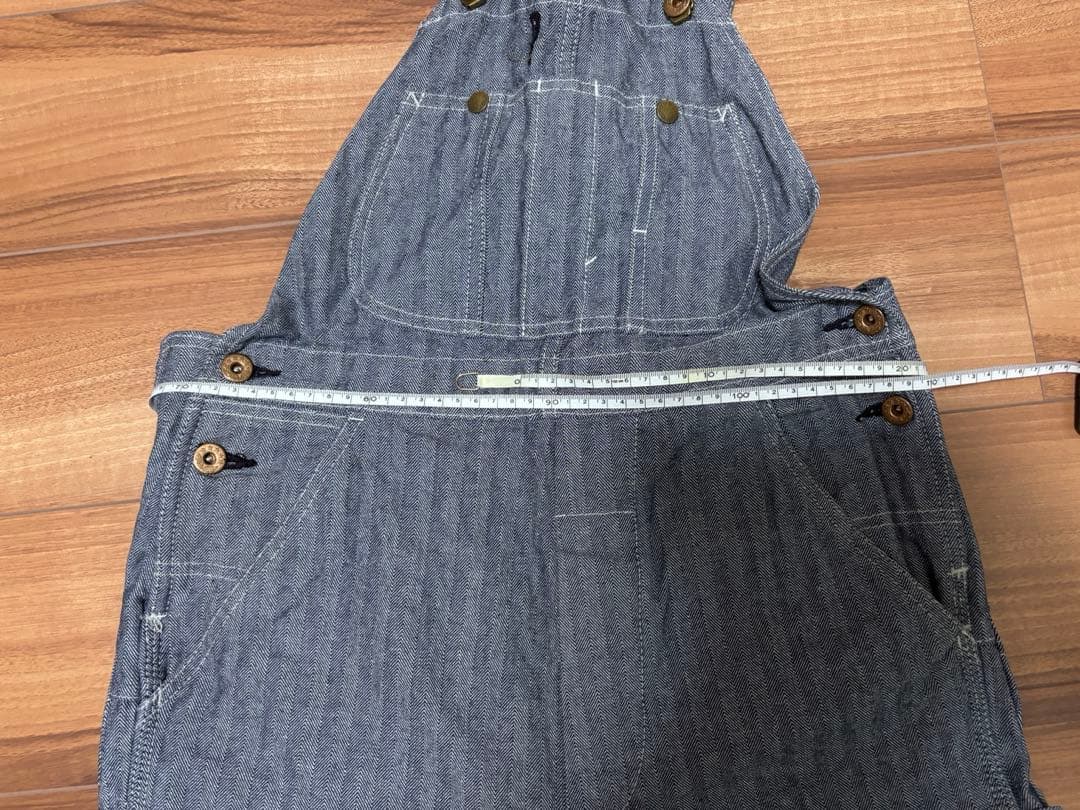 BLUCO/ヒッコリー/オーバーオール/Sサイズ